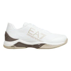 EA7 Tech Scarpa Per Terra Rossa Uomini - Bianco, Oliva