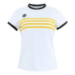 Kadiri Striped Maglietta Donna - Bianco, Giallo