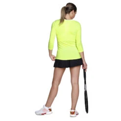 Teamline Manica Lunga Donna - Giallo -Attrezzatura Da Tennis 00022000 12