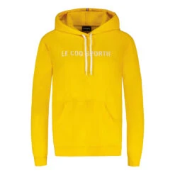 Le Coq Sportif Nr°1 Felpa Con Cappuccio Donna - Giallo