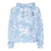 AO Tie Dye Felpa Con Cappuccio Donna - Blu Chiaro, Bianco