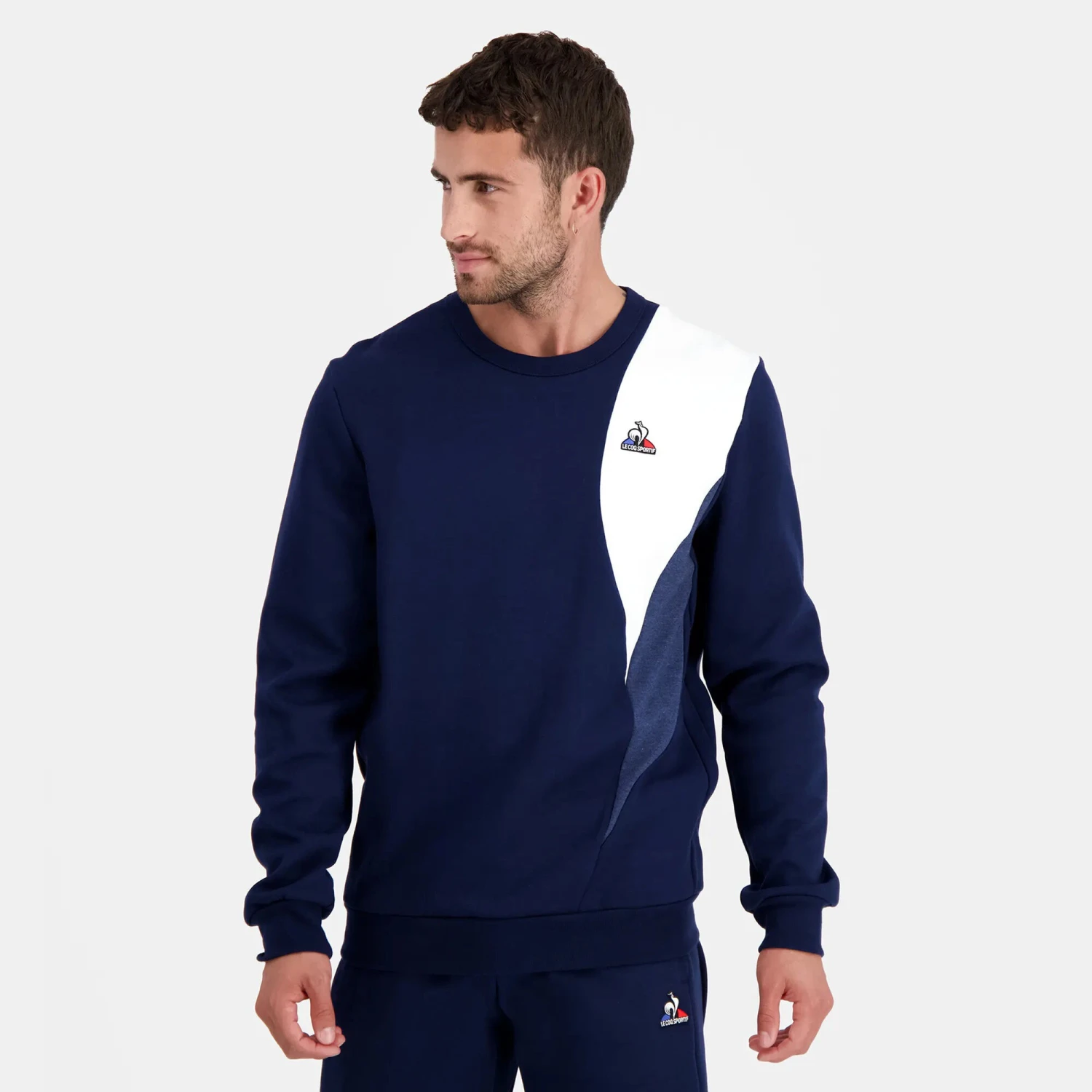 Le Coq Sportif N°1 Felpa Uomini - Blu Scuro, Bianco 5 Le Coq Sportif N°1 Felpa Uomini - Blu Scuro, Bianco - immagine 3
