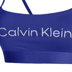 Calvin Klein Low Support Reggiseni Sportivi Donna - Blu -Attrezzatura Da Tennis 00165000 10