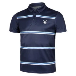 Ocean AOP Stripe Tournament Polo Uomini - Blu