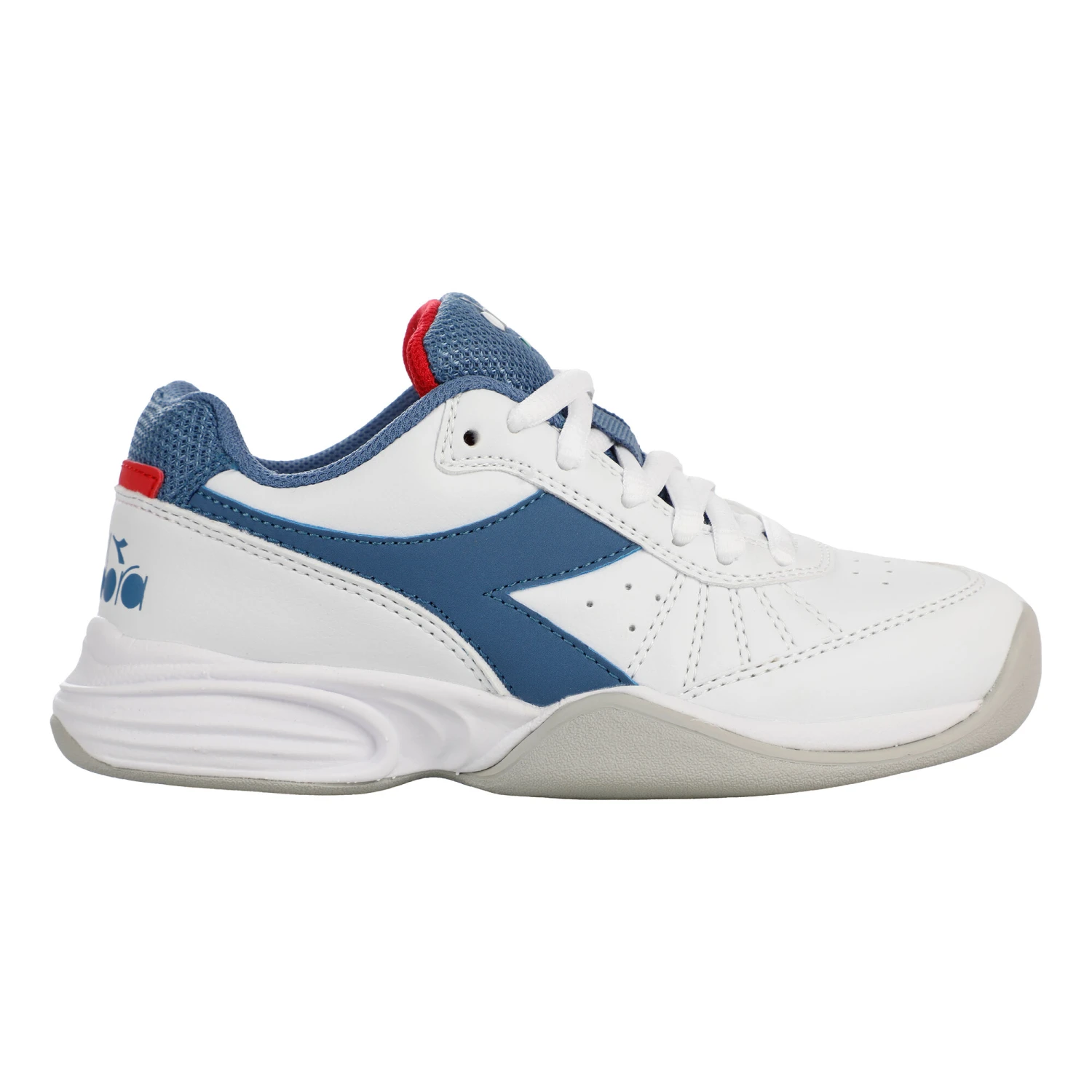 Diadora A Challenge 3 SL Scarpa Per Tappeto Bambini - Bianco, Blu 3 Diadora A Challenge 3 SL Scarpa Per Tappeto Bambini - Bianco, Blu