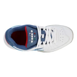 Diadora A Challenge 3 SL Scarpa Per Tappeto Bambini - Bianco, Blu 8 Diadora A Challenge 3 SL Scarpa Per Tappeto Bambini - Bianco, Blu -Attrezzatura Da Tennis 00230000 0 4