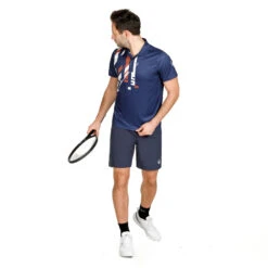 Retro Tournament Polo Uomini - Blu Scuro, Multicolore -Attrezzatura Da Tennis 00264000 13
