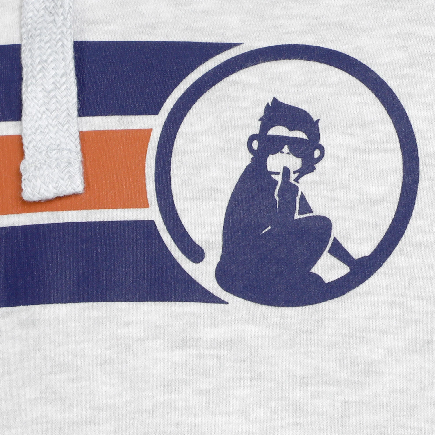 Retro Stripe Block Felpa Con Cappuccio Uomini - Grigio Chiaro, Multicolore 7 Retro Stripe Block Felpa Con Cappuccio Uomini - Grigio Chiaro, Multicolore - immagine 5