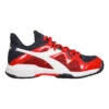 Diadora B.Icon 2 AC Scarpa Per Tutte Le Superfici Bambini - Blu Scuro, Rosso -Attrezzatura Da Tennis 00307000 0 1