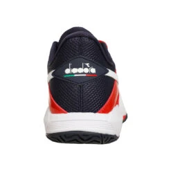 Diadora B.Icon 2 AC Scarpa Per Tutte Le Superfici Bambini - Blu Scuro, Rosso -Attrezzatura Da Tennis 00307000 0 2