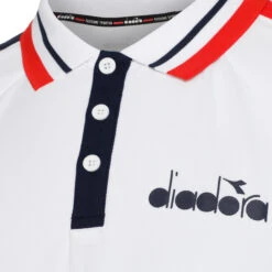 Diadora Icon Polo Uomini - Bianco, Multicolore -Attrezzatura Da Tennis 00424000 10