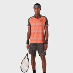 EA7 Polo Uomini - Rosso, Nero -Attrezzatura Da Tennis 00470000 15