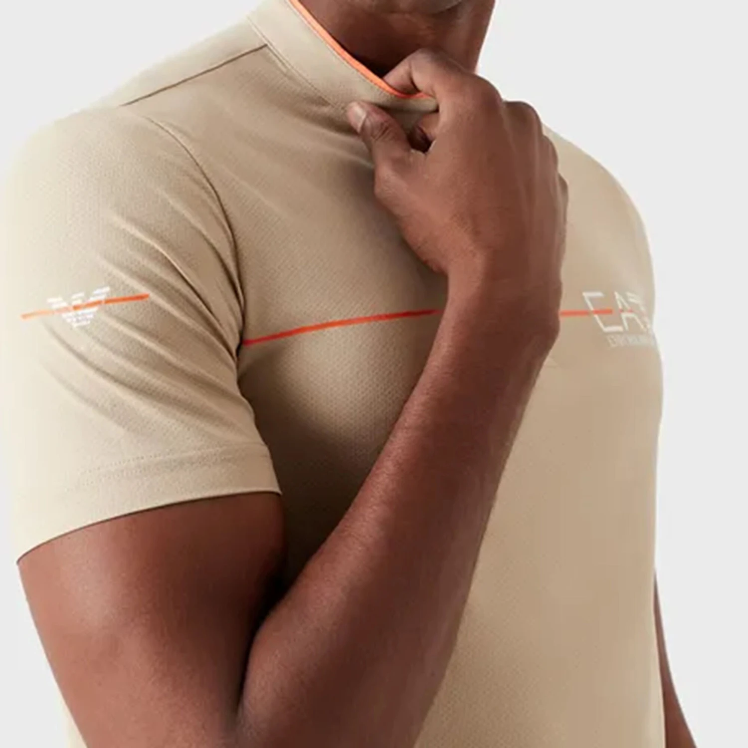 EA7 Felpa Uomini - Beige, Arancione 7 EA7 Felpa Uomini - Beige, Arancione - immagine 5