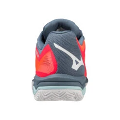 Mizuno Wave Exceed Light Scarpa Per Terra Rossa Donna - Arancione, Grigio-blu -Attrezzatura Da Tennis 00766000 0 2