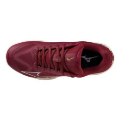 Mizuno Wave Exceed Light Scarpa Per Terra Rossa Donna - Rosso Scuro, Bianco -Attrezzatura Da Tennis 00767000 0 4