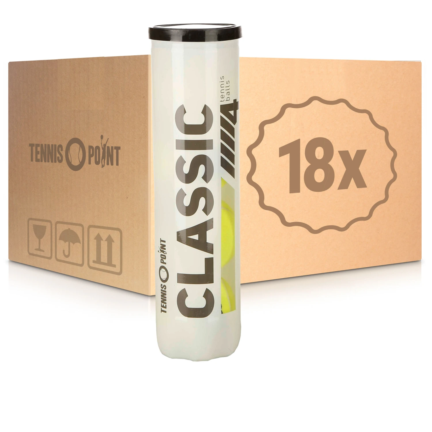 Classic Tennisball 18 Tubi Da 4 Nel Cartone 3 Classic Tennisball 18 Tubi Da 4 Nel Cartone