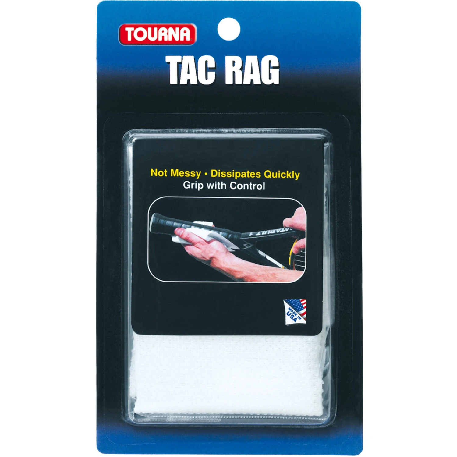 Tourna Tac Rag Overgrip Da Tennis - Bianco 3 Tourna Tac Rag Overgrip Da Tennis - Bianco