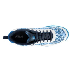 Fila Vicente Scarpa Per Terra Rossa Uomini - Blu, Bianco -Attrezzatura Da Tennis 01235000 0 4