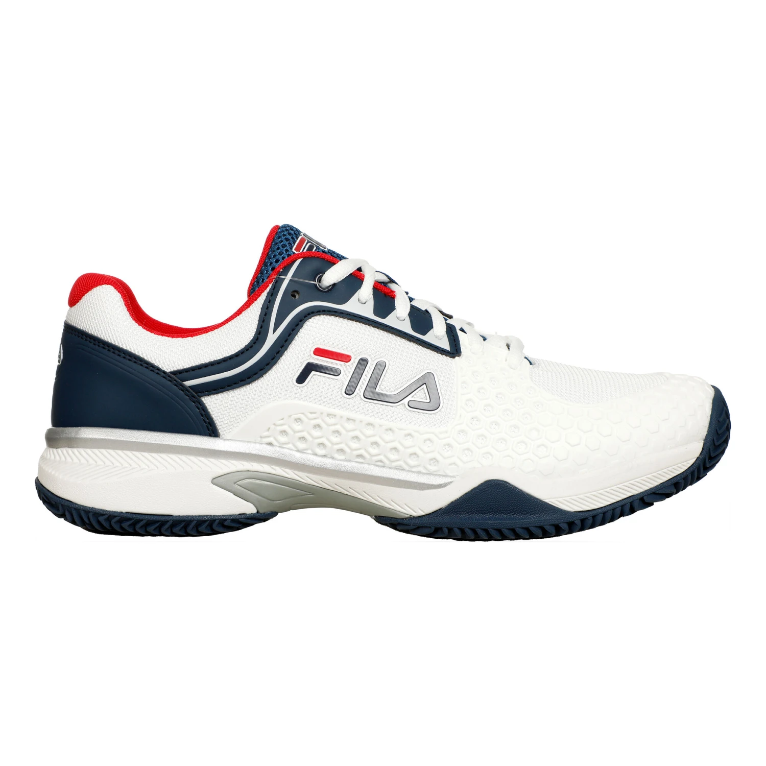 Fila Sabbia Lite Scarpa Per Terra Rossa Uomini - Bianco, Blu Scuro 3 Fila Sabbia Lite Scarpa Per Terra Rossa Uomini - Bianco, Blu Scuro