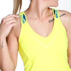 Entwine Racerback Canottiera Donna - Giallo 11 Entwine Racerback Canottiera Donna - Giallo -Attrezzatura Da Tennis 01271000 13