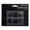 Dunlop Super Tac Confezione Da 3 - Nero -Attrezzatura Da Tennis 0128800000 000