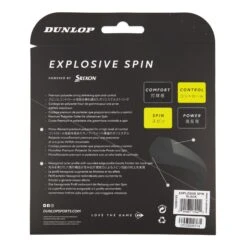 Dunlop Explosive Spin Set Di Corde 12m - Nero 5 Dunlop Explosive Spin Set Di Corde 12m - Nero -Attrezzatura Da Tennis 01294000 0 2