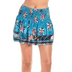 Long Beach Bound Smocked Gonna Donna - Blu, Multicolore -Attrezzatura Da Tennis 01309000 13