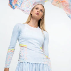 Chambray Blossom Manica Lunga Donna - Blu Chiaro, Multicolore 19 Chambray Blossom Manica Lunga Donna - Blu Chiaro, Multicolore -Attrezzatura Da Tennis 01353000 16