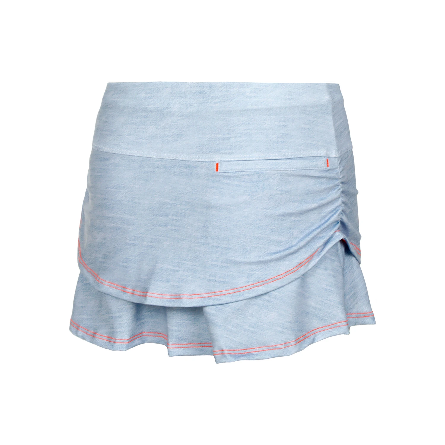 Chambray Ruche Tier Gonna Ragazze - Blu Chiaro 4 Chambray Ruche Tier Gonna Ragazze - Blu Chiaro - immagine 2