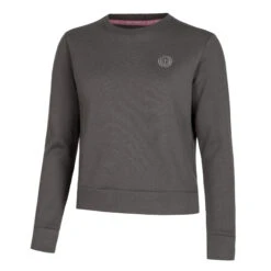 BIDI BADU Mirella Basic Crew Felpa Donna - Grigio Scuro