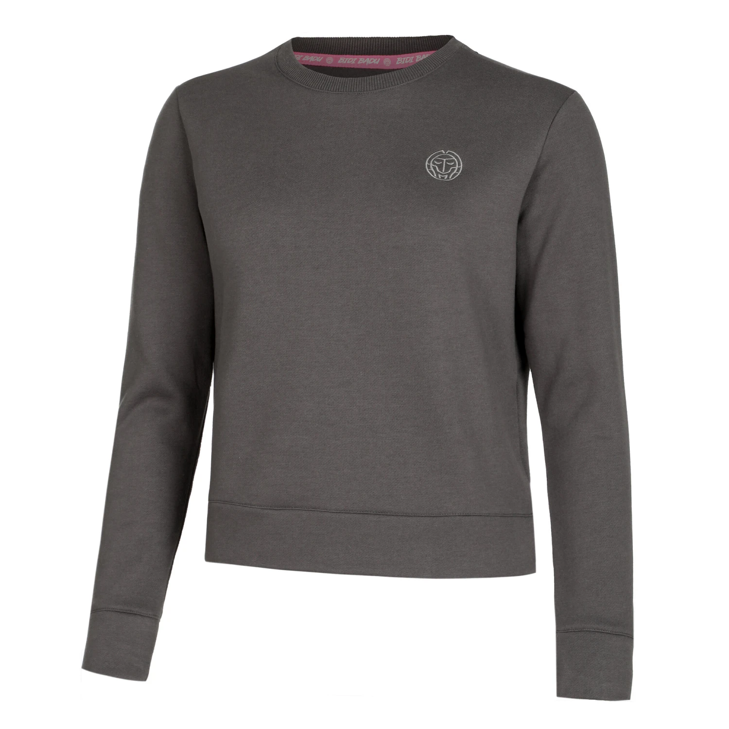 BIDI BADU Mirella Basic Crew Felpa Donna - Grigio Scuro 3 BIDI BADU Mirella Basic Crew Felpa Donna - Grigio Scuro