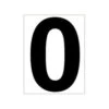 Platzziffer 0 Schild - Bianco, Nero -Attrezzatura Da Tennis 0141600000 000
