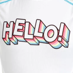Hello Retro Canottiera Ragazze - Bianco, Multicolore -Attrezzatura Da Tennis 01416000 10