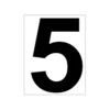 Platzziffer 5 Schild - Bianco, Nero -Attrezzatura Da Tennis 0142100000 000