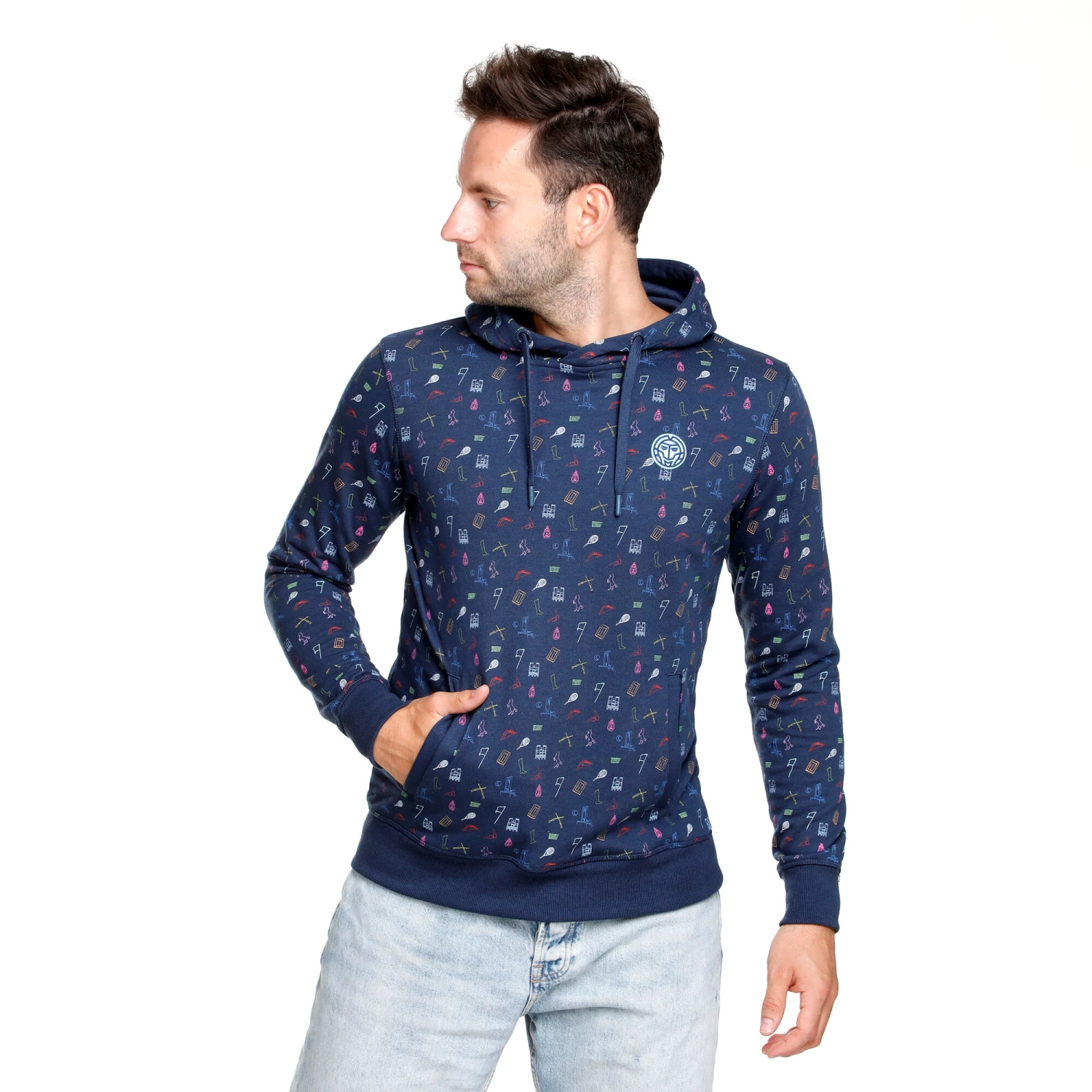 BIDI BADU Napo Lifestyle Felpa Con Cappuccio Uomini - Blu Scuro, Multicolore 5 BIDI BADU Napo Lifestyle Felpa Con Cappuccio Uomini - Blu Scuro, Multicolore - immagine 3