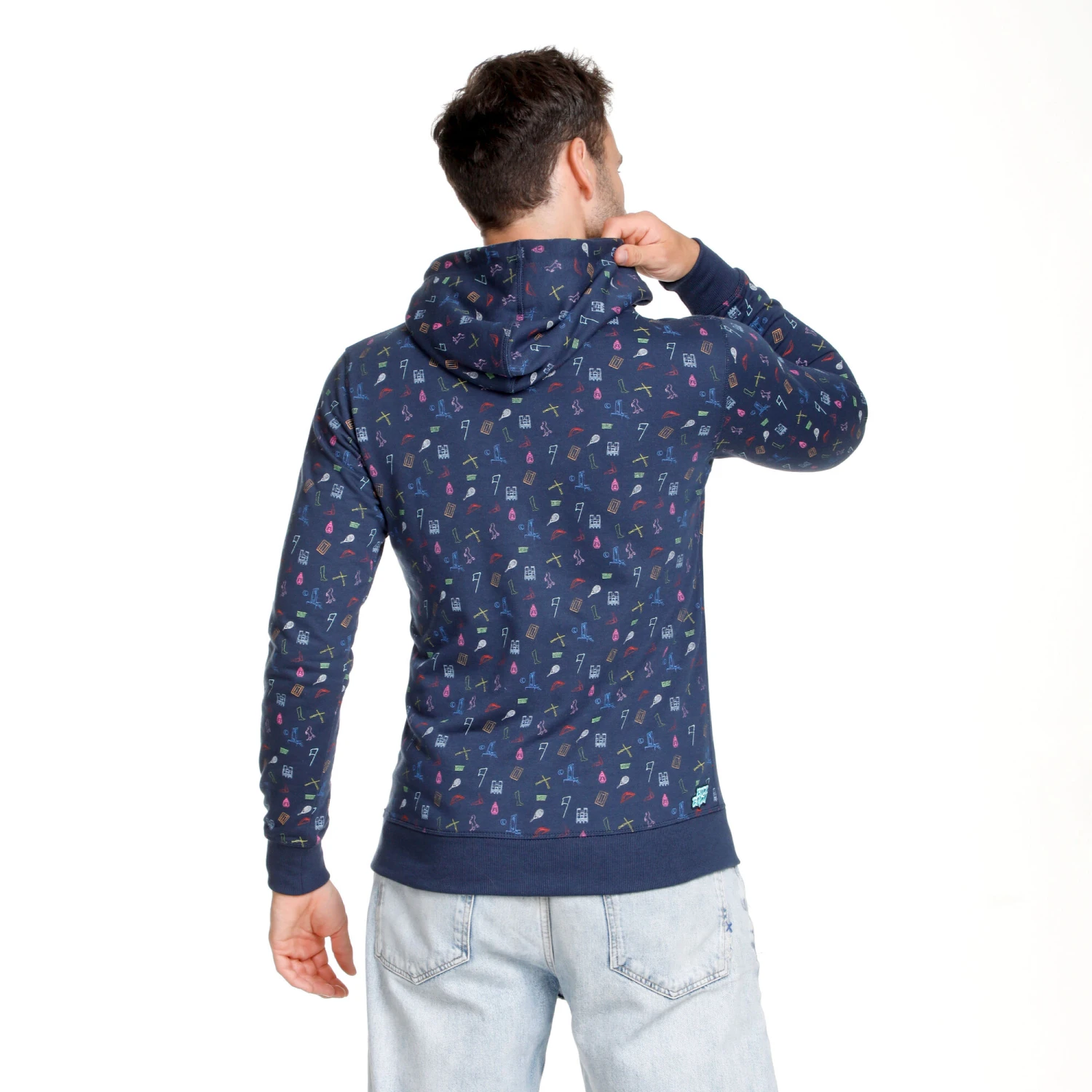 BIDI BADU Napo Lifestyle Felpa Con Cappuccio Uomini - Blu Scuro, Multicolore 6 BIDI BADU Napo Lifestyle Felpa Con Cappuccio Uomini - Blu Scuro, Multicolore - immagine 4