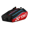 YONEX Club Line Racket Bag Borsa Per Racchetta Da 12 - Rosso, Nero -Attrezzatura Da Tennis 0154500000 000 1