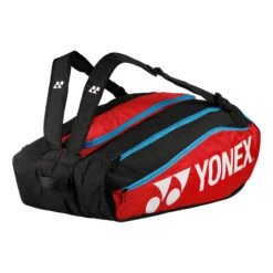 YONEX Club Line Racket Bag Borsa Per Racchetta Da 12 - Rosso, Nero -Attrezzatura Da Tennis 0154500000 0 1 1