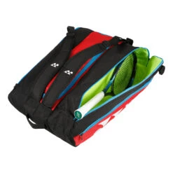 YONEX Club Line Racket Bag Borsa Per Racchetta Da 12 - Rosso, Nero -Attrezzatura Da Tennis 0154500000 10