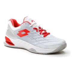 Lotto Mirage 100 Scarpa Per Terra Rossa Donna - Bianco, Rosso -Attrezzatura Da Tennis 01598000 000