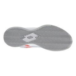 Lotto Mirage 100 Scarpa Per Terra Rossa Donna - Bianco, Rosso -Attrezzatura Da Tennis 01598000 0 5
