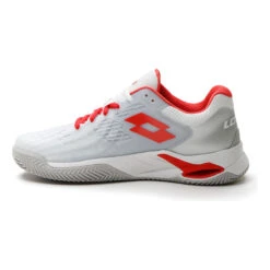 Lotto Mirage 100 Scarpa Per Terra Rossa Donna - Bianco, Rosso -Attrezzatura Da Tennis 01598000 0 9