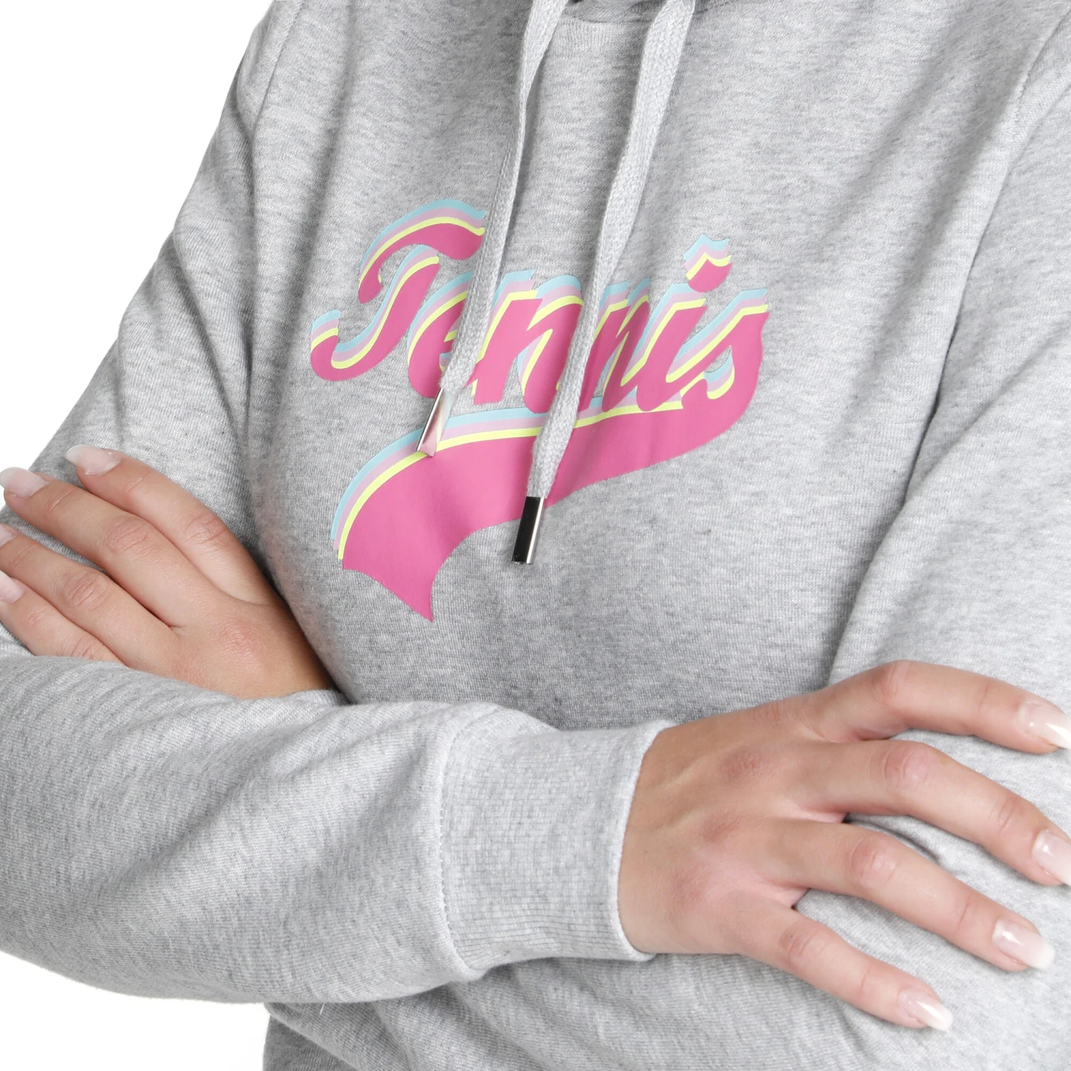 Tennis Signature Felpa Con Cappuccio Donna - Grigio, Multicolore 7 Tennis Signature Felpa Con Cappuccio Donna - Grigio, Multicolore - immagine 5