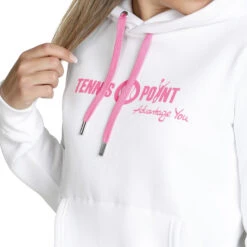 Logo Felpa Con Cappuccio Donna - Bianco, Rosa 12 Logo Felpa Con Cappuccio Donna - Bianco, Rosa -Attrezzatura Da Tennis 01768000 15 1