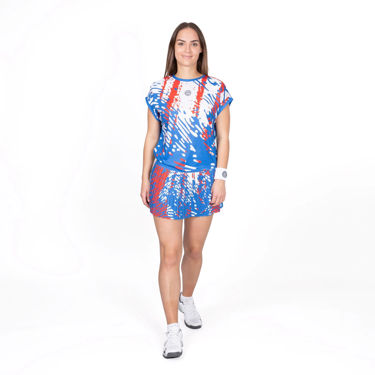 BIDI BADU Nadra Tech Maglietta Donna - Blu, Bianco 5 BIDI BADU Nadra Tech Maglietta Donna - Blu, Bianco - immagine 3