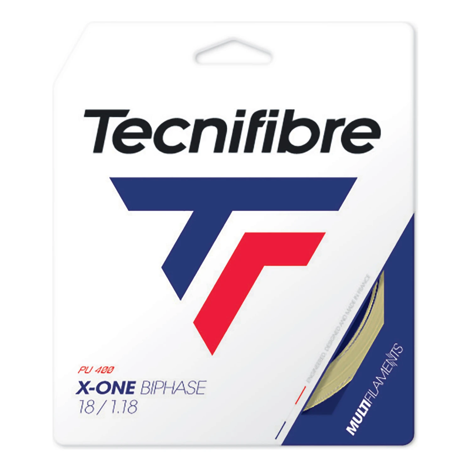 TECNIFIBRE X-One Biphase 12m Set Di Corde - Colori Naturali 2 TECNIFIBRE X-One Biphase 12m Set Di Corde - Colori Naturali