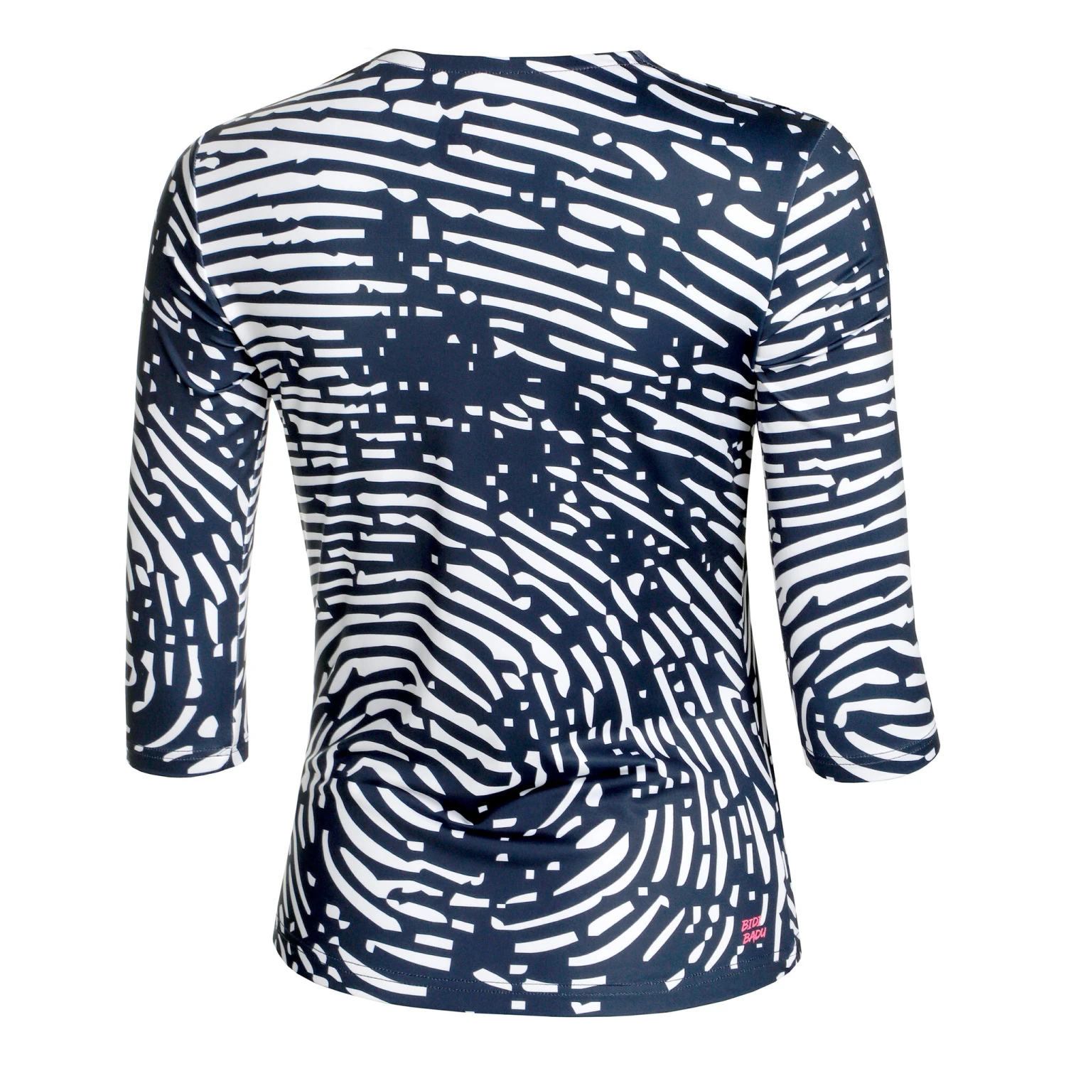 BIDI BADU Fingerprint Printed Manica Lunga Donna - Blu Scuro, Bianco 4 BIDI BADU Fingerprint Printed Manica Lunga Donna - Blu Scuro, Bianco - immagine 2
