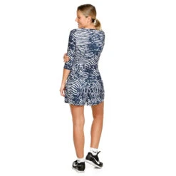 BIDI BADU Fingerprint Printed Manica Lunga Donna - Blu Scuro, Bianco 13 BIDI BADU Fingerprint Printed Manica Lunga Donna - Blu Scuro, Bianco -Attrezzatura Da Tennis 01898000 0 4