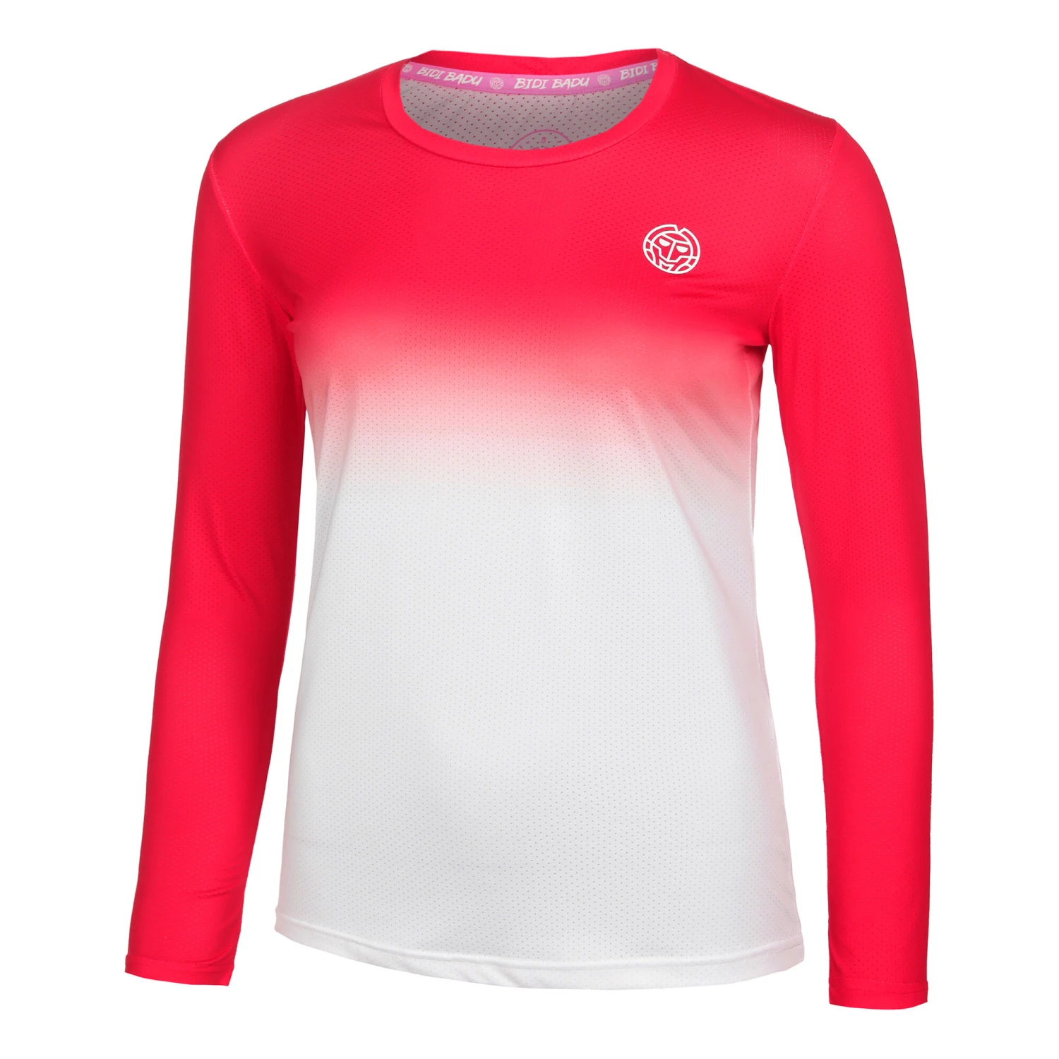 BIDI BADU Crew Gradiant Manica Lunga Donna - Rosso, Bianco 5 BIDI BADU Crew Gradiant Manica Lunga Donna - Rosso, Bianco - immagine 3