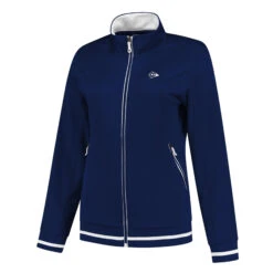 Dunlop Knitted Jacket Giacca Da Allenamento Ragazze - Blu Scuro